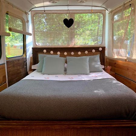 Magic Roof Top Bus With Big Bath In The Tree Forest! Mimizan-Plage Exteriör bild